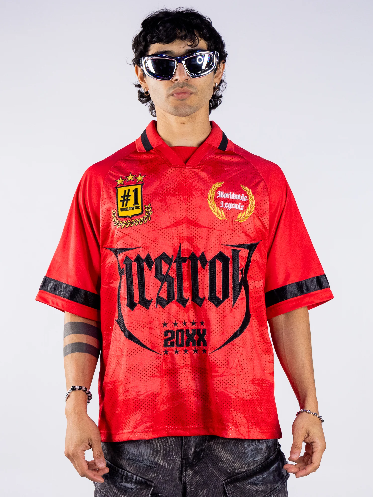 Legacy Force Men's Red Soccer Jersey