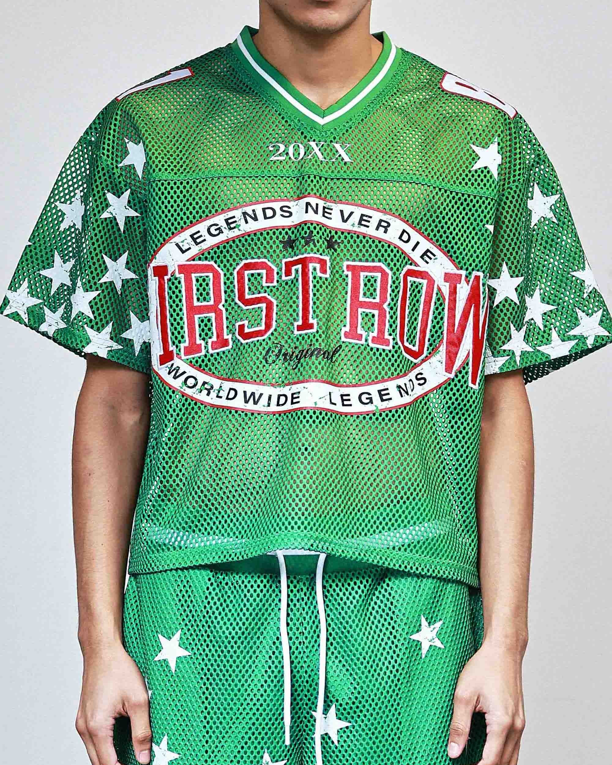 Legends Never Die Men's Green Football Jersey - Image 8