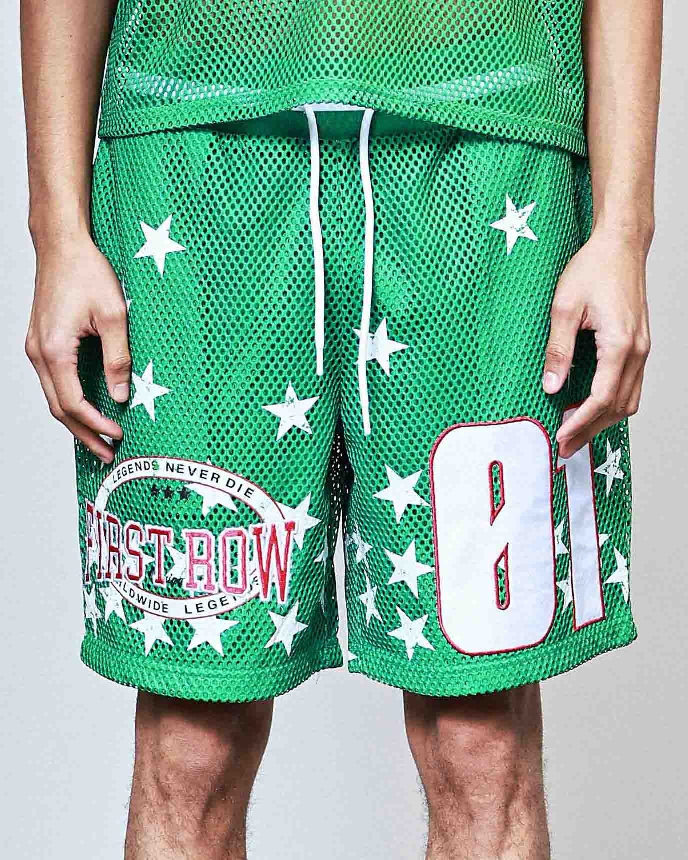 Legends Never Die Men's Green Football Shorts - Image 8