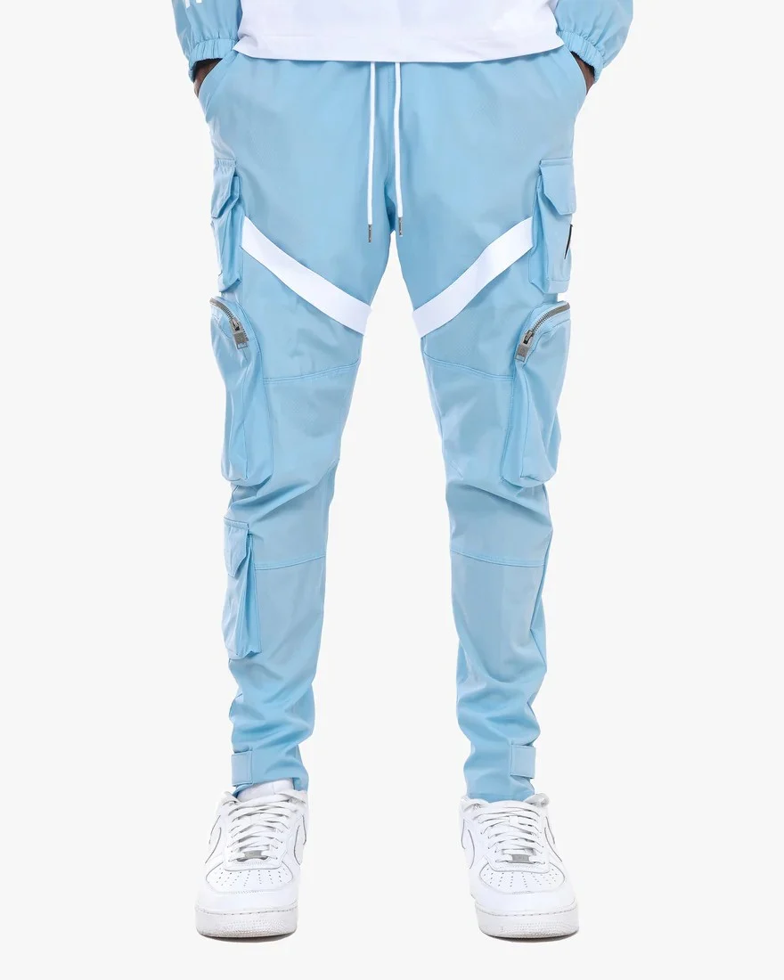 Light Blue Unisex Strap Cargo Pants - Image 5