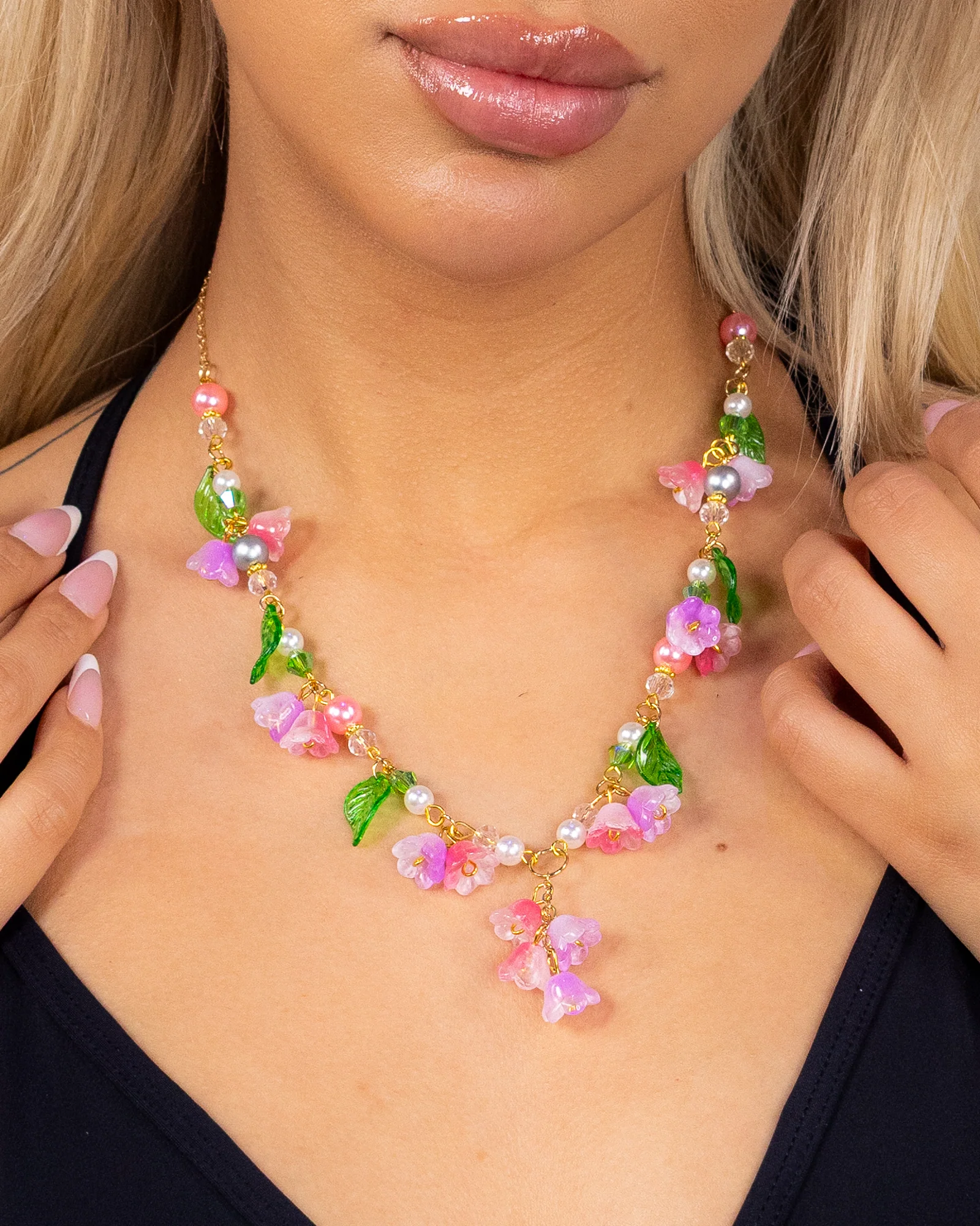 Lily of the Valley Women's Flower Necklace - Image 2