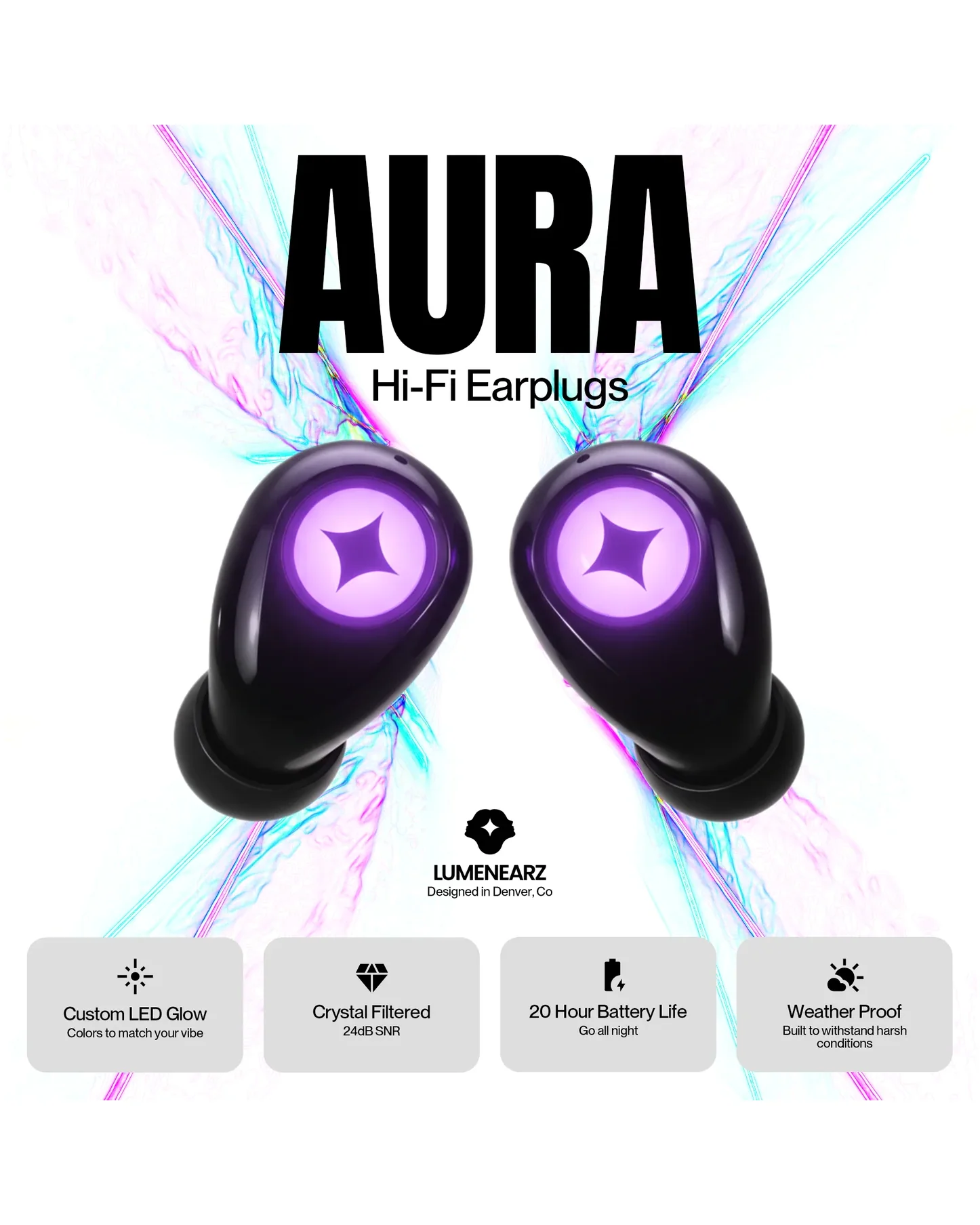 Lumenearz Aura HiFi Earplugs - Image 4