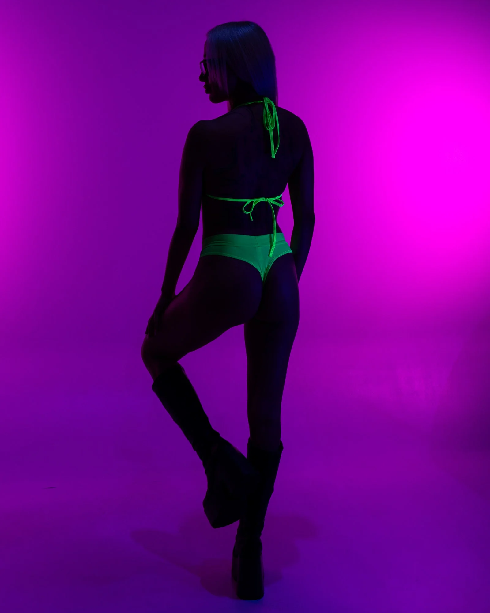 Matte Solid Women's Thong - Image 5