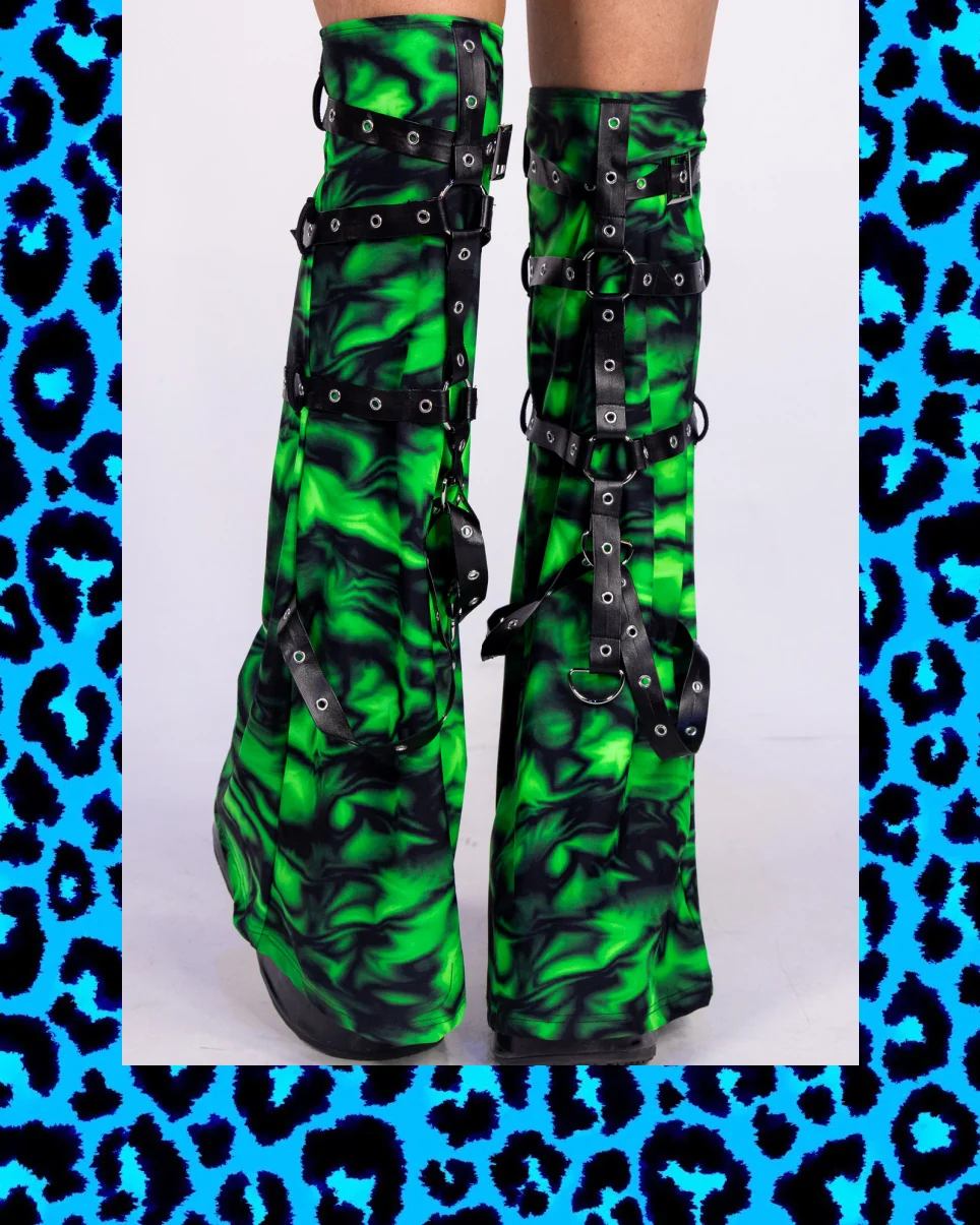 Melty Face Green Glow In The Dark Carnival Bra - Image 12