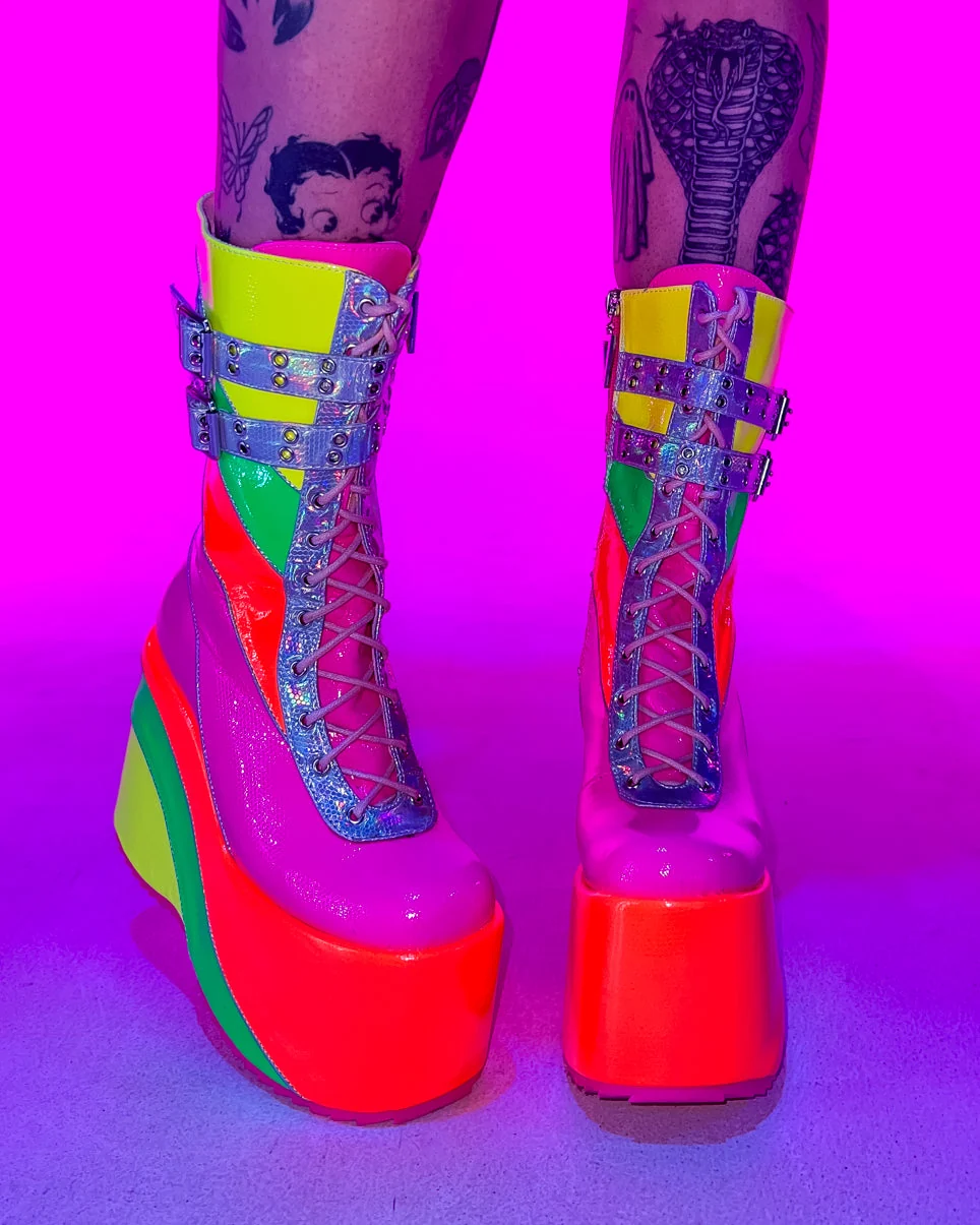 Neon Lites Platform Boots - Image 6