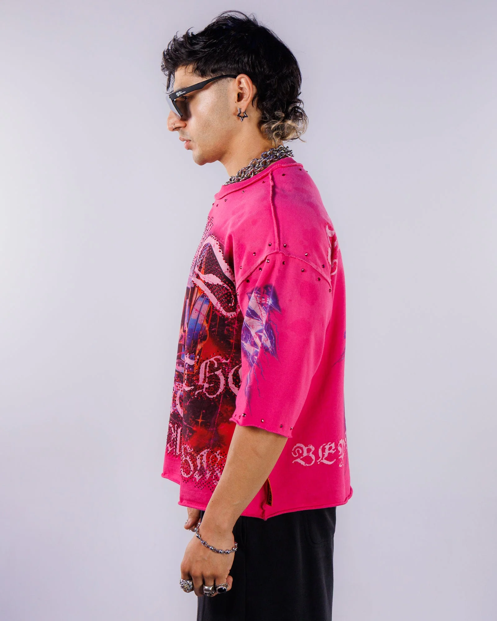 New Paradigm Men's Pink Tee - Image 4