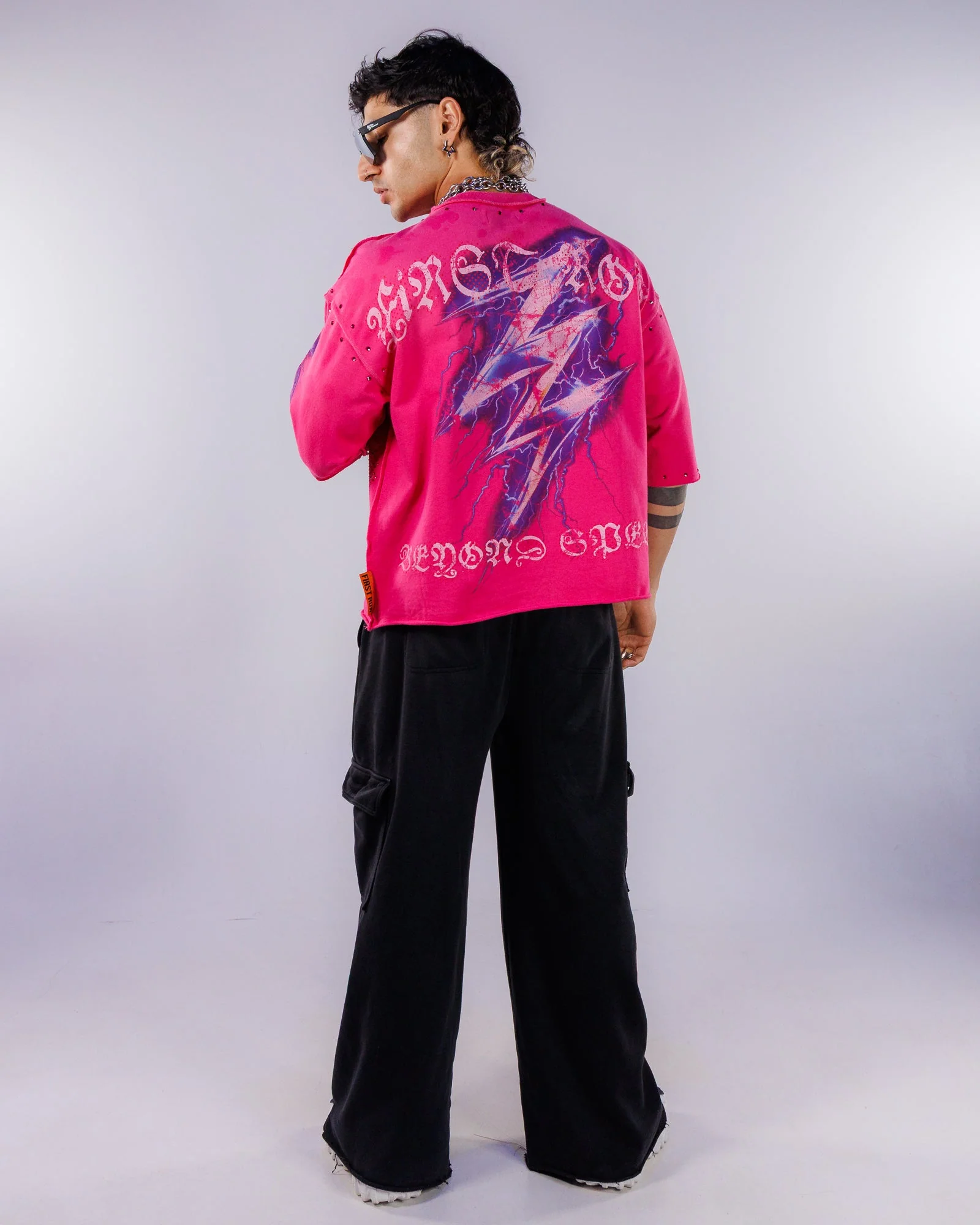 New Paradigm Men's Pink Tee - Image 7