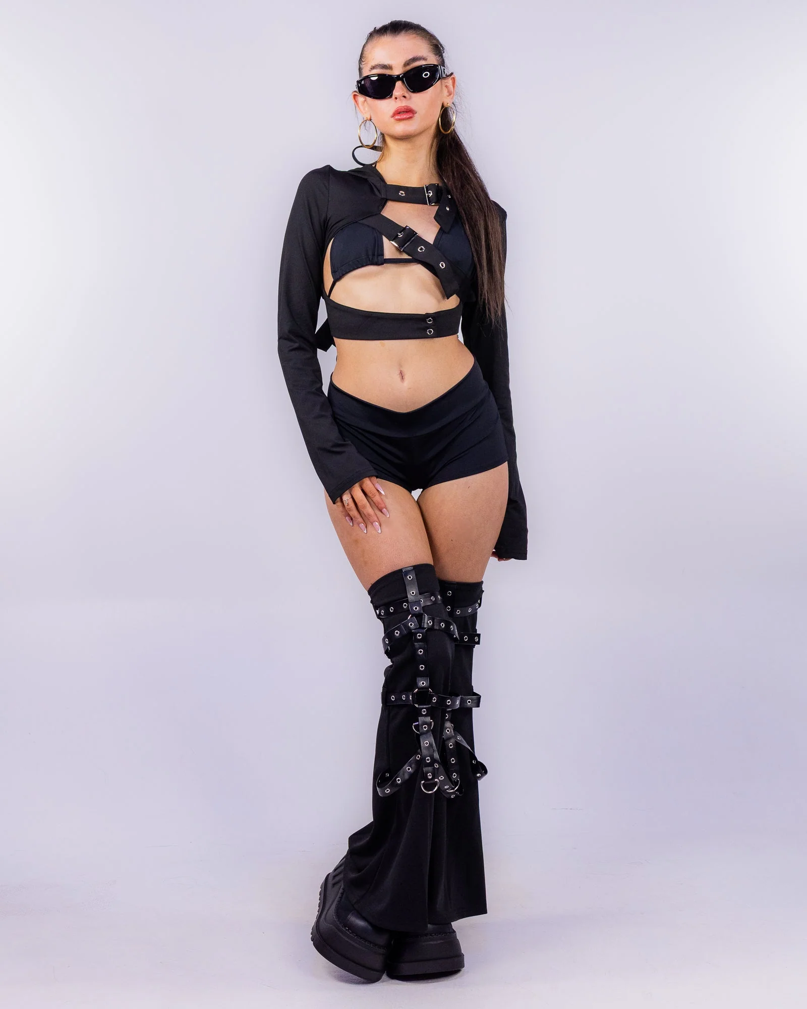 Night Creed Women's Black Hooded Shrug - Image 8