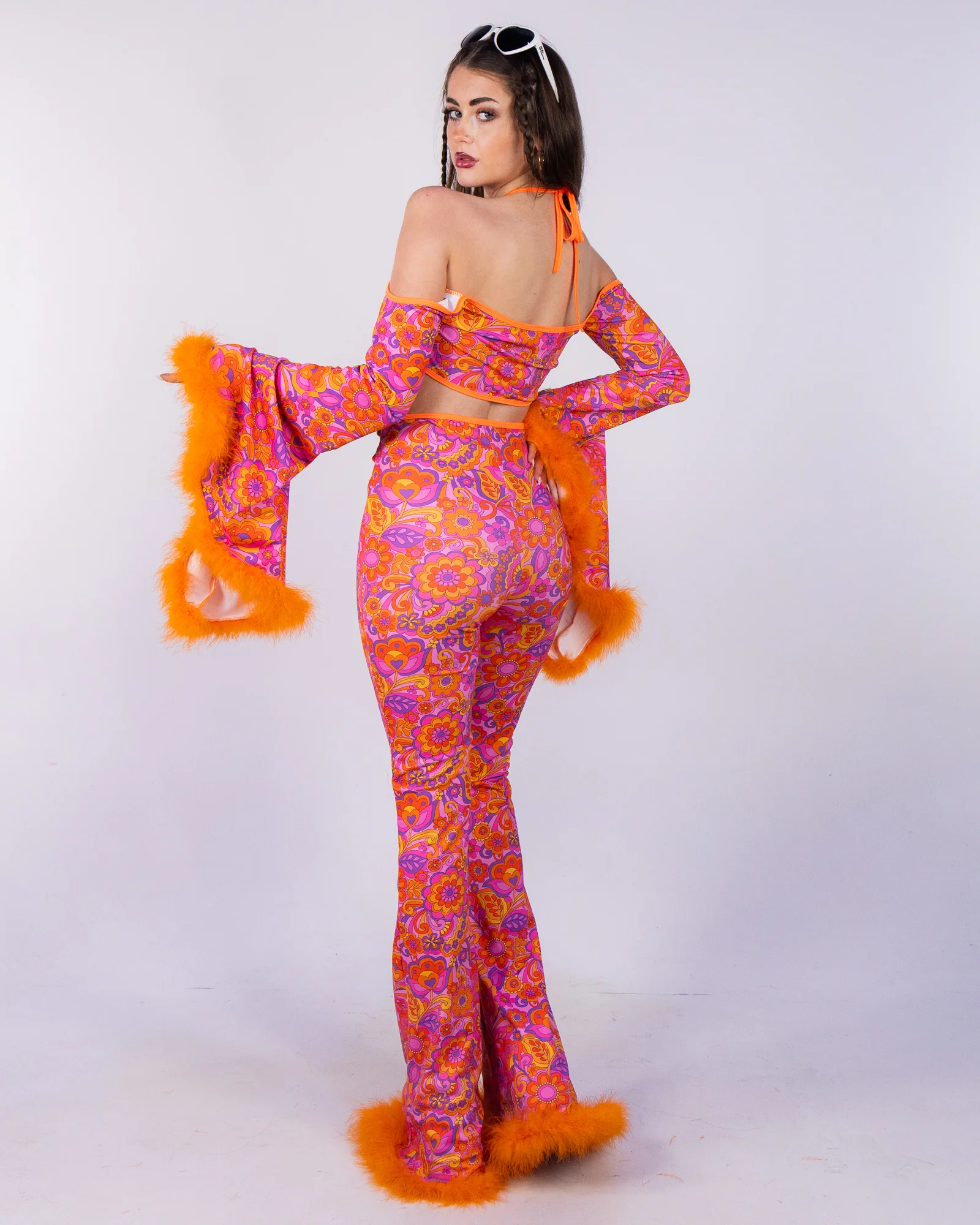 Orange Paisley Daze Bell Bottom Pants - Image 7