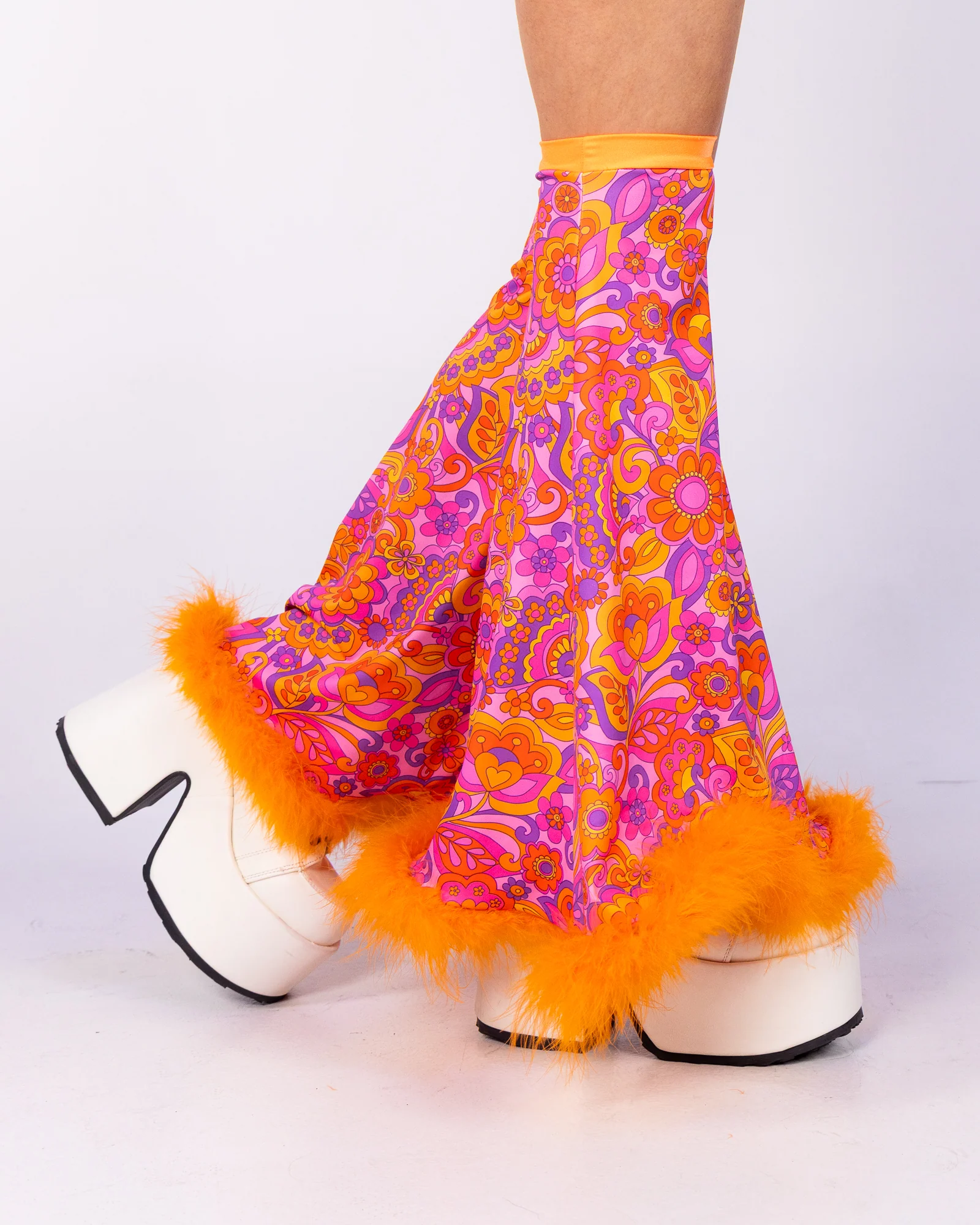 Orange Paisley Daze Leg Sleeves - Image 3