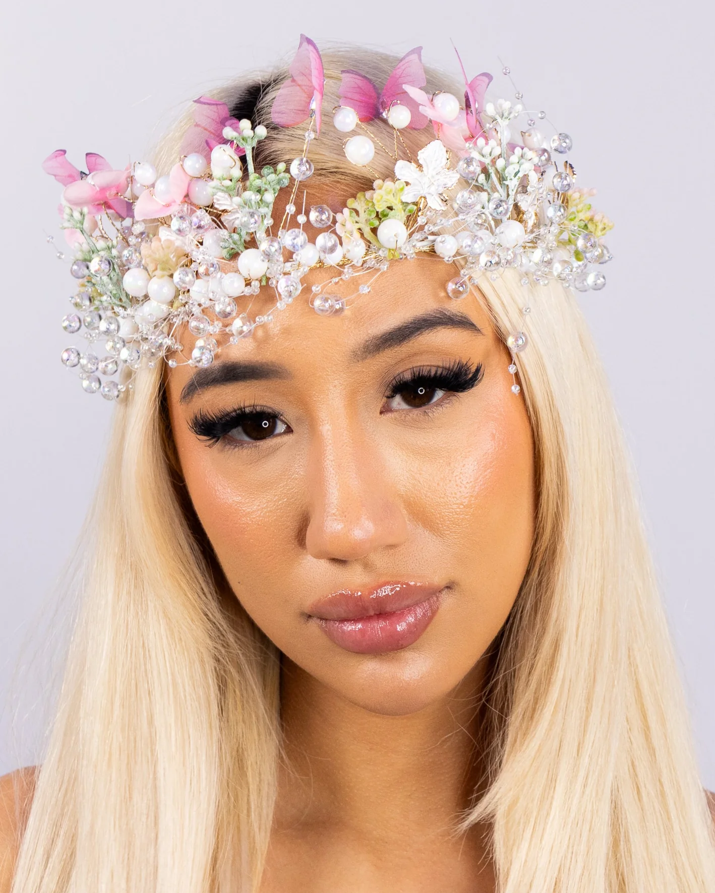 Pink Morning Dew Women's Flower Crown
