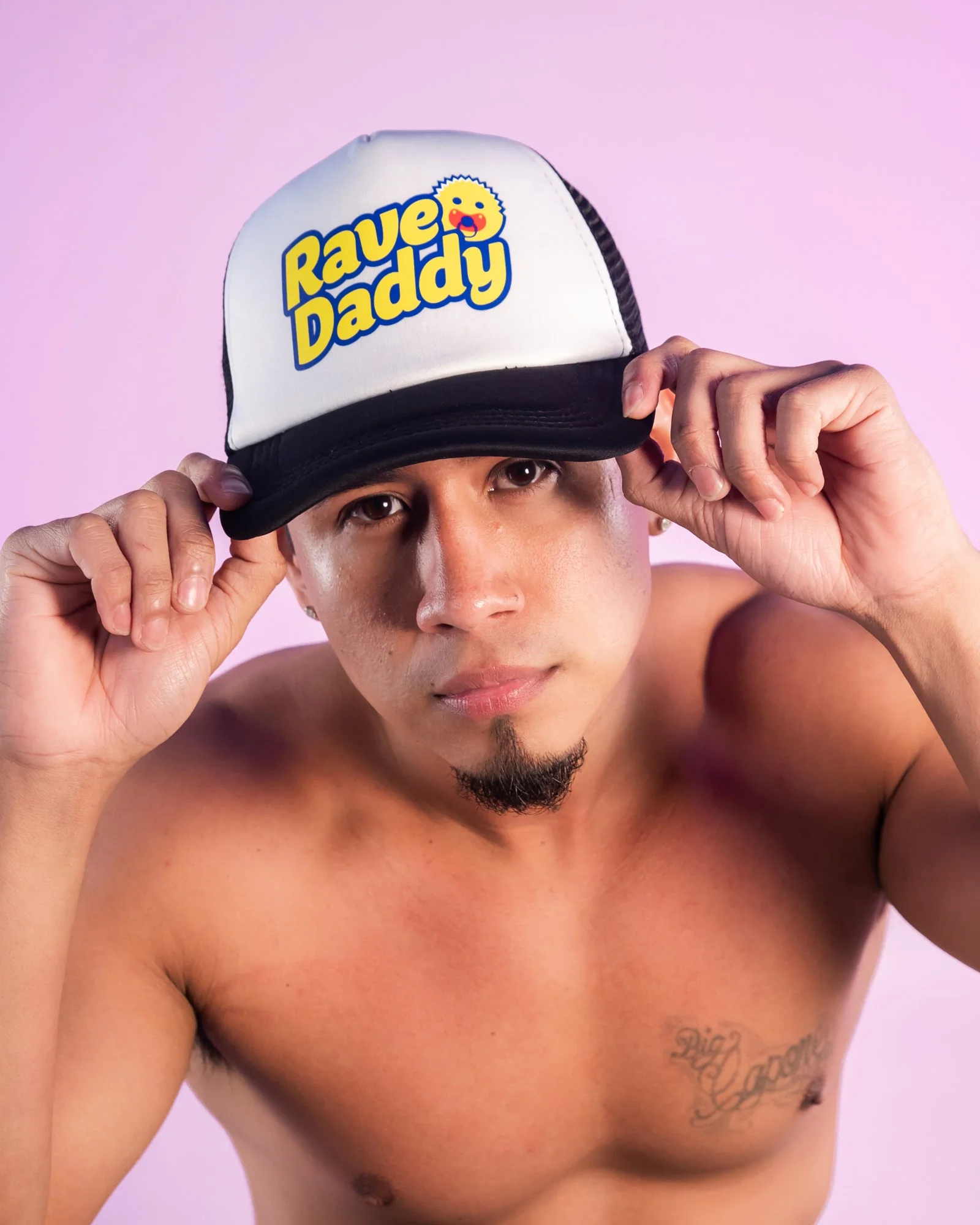 Rave Daddy Scrub Clean Black Trucker Hat - Image 4