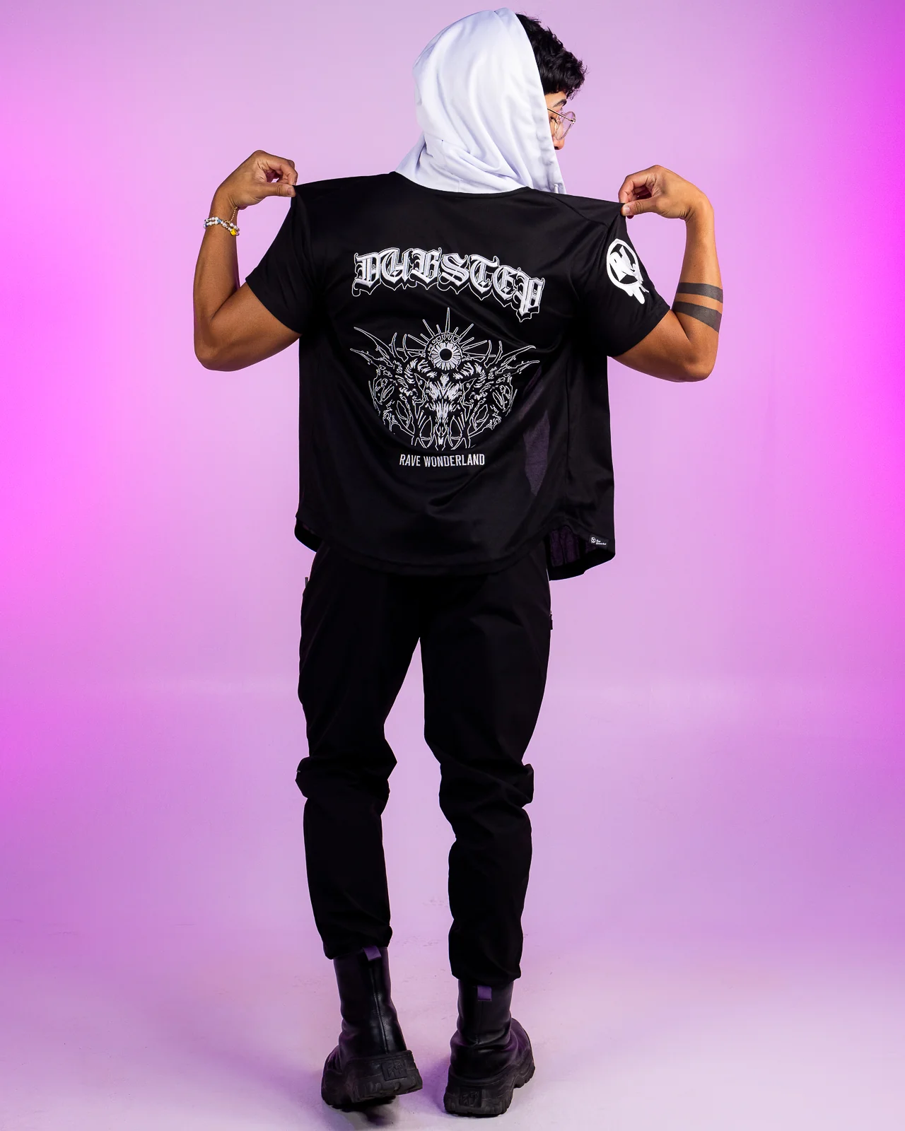 Dubstep Hooded Baseball Jersey - Image 10