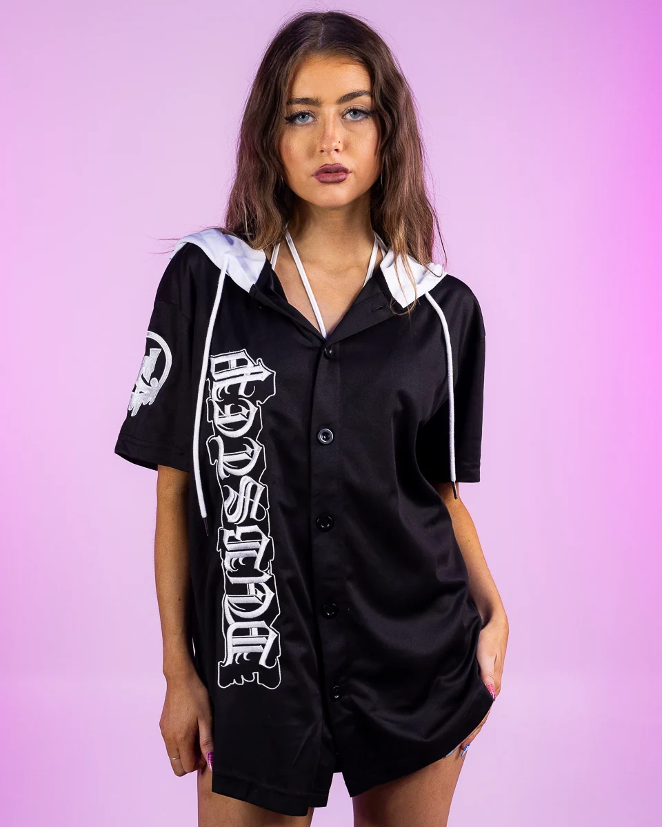 Dubstep Hooded Baseball Jersey - Image 13