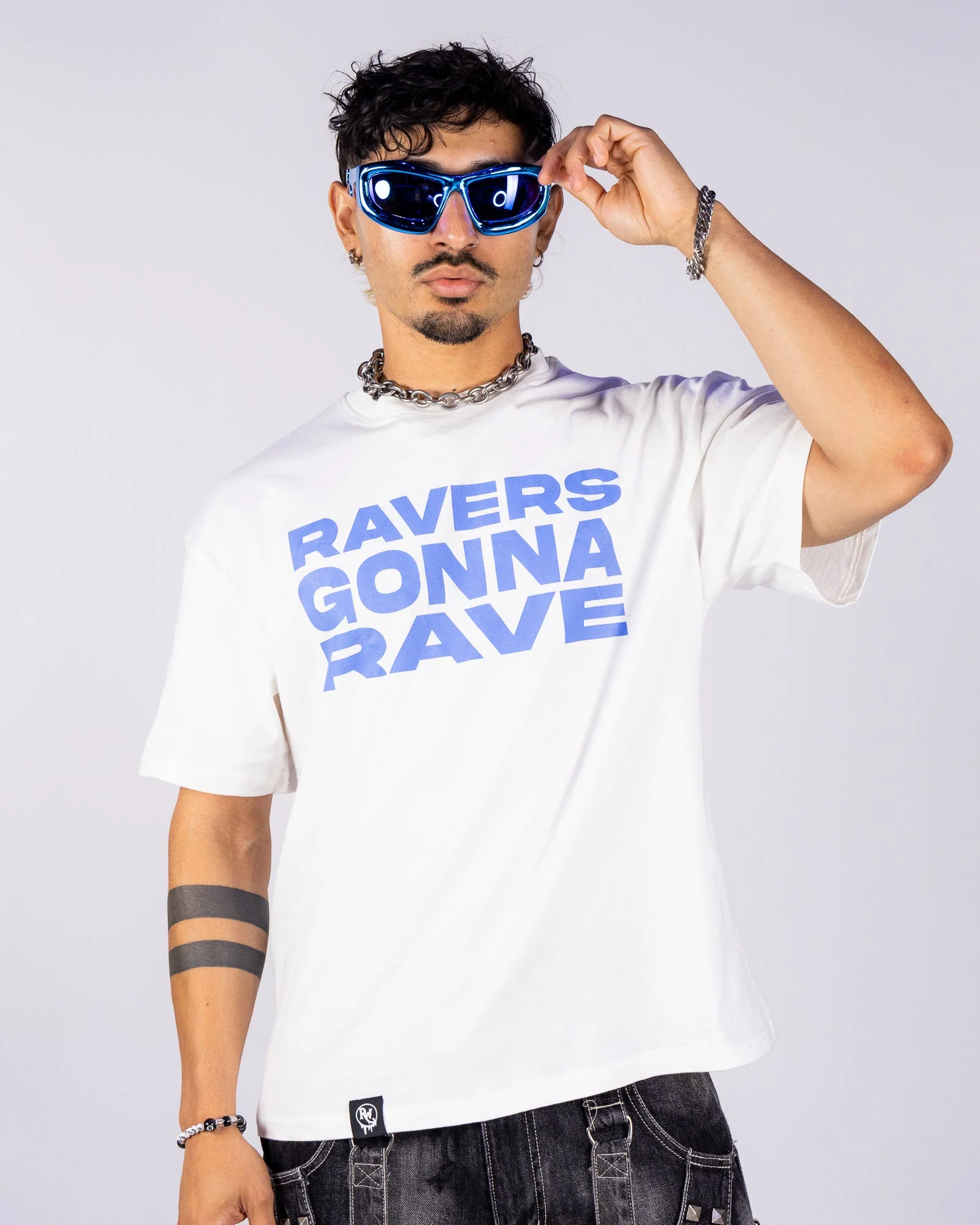 Ravers Gonna Rave Men's White T-Shirt - Image 3