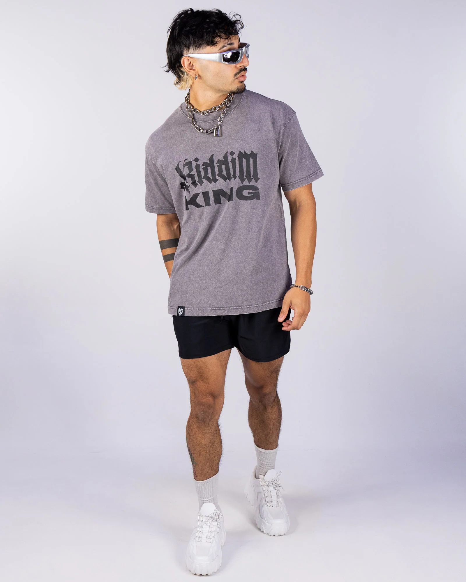 Riddim King Men's Gray T-Shirt - Image 7