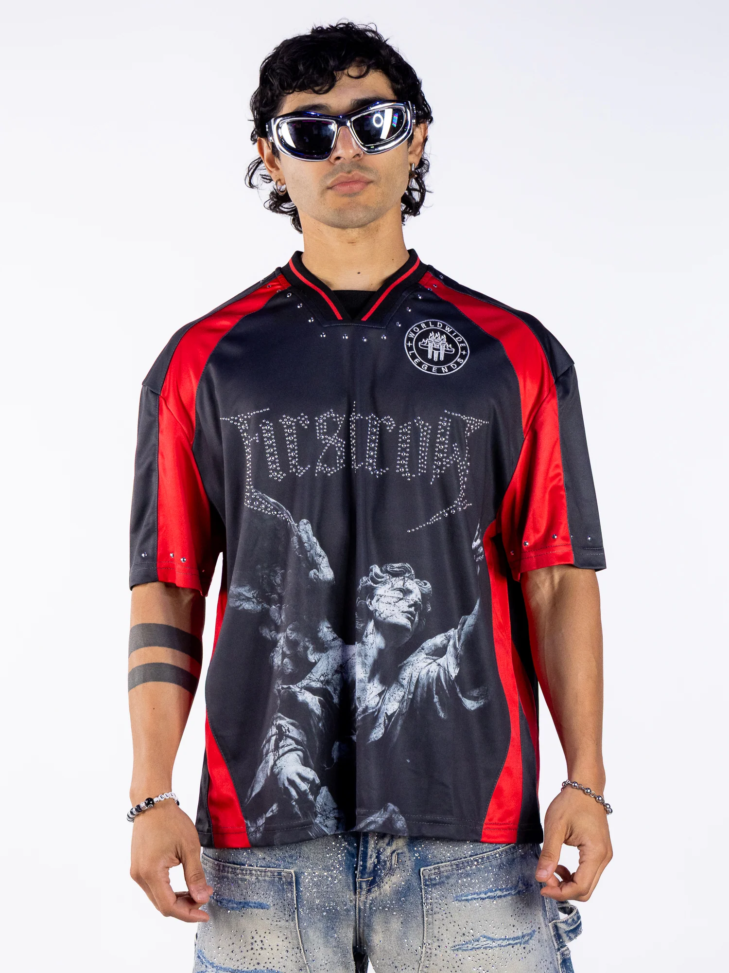 Sacred Reach Men's Black Soccer Jersey