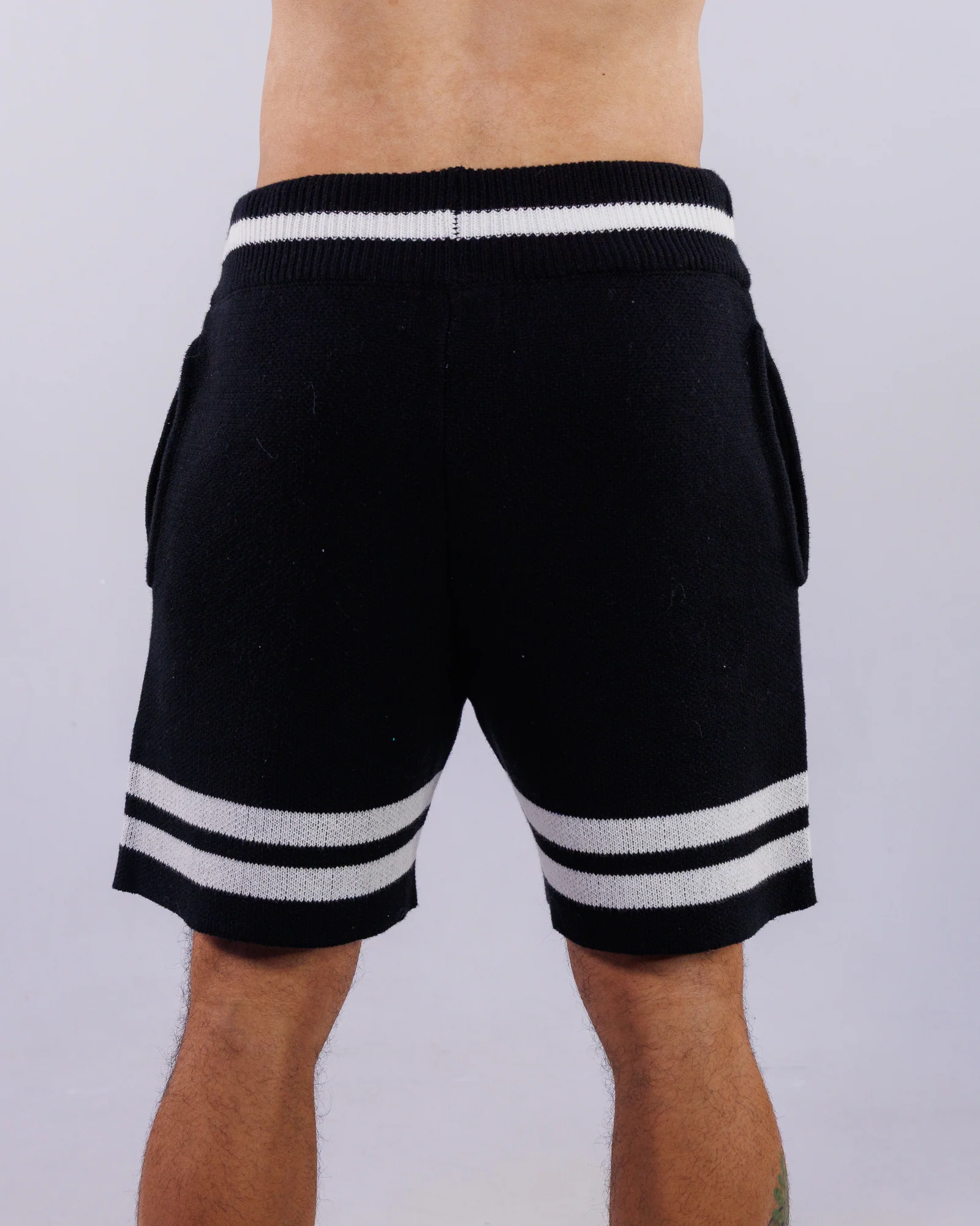 Sacred Vow Men's Black Sweater Shorts - Image 5