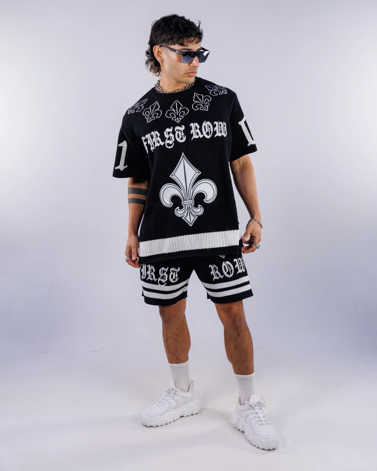 Sacred Vow Men's Black Sweater Shorts - Image 6