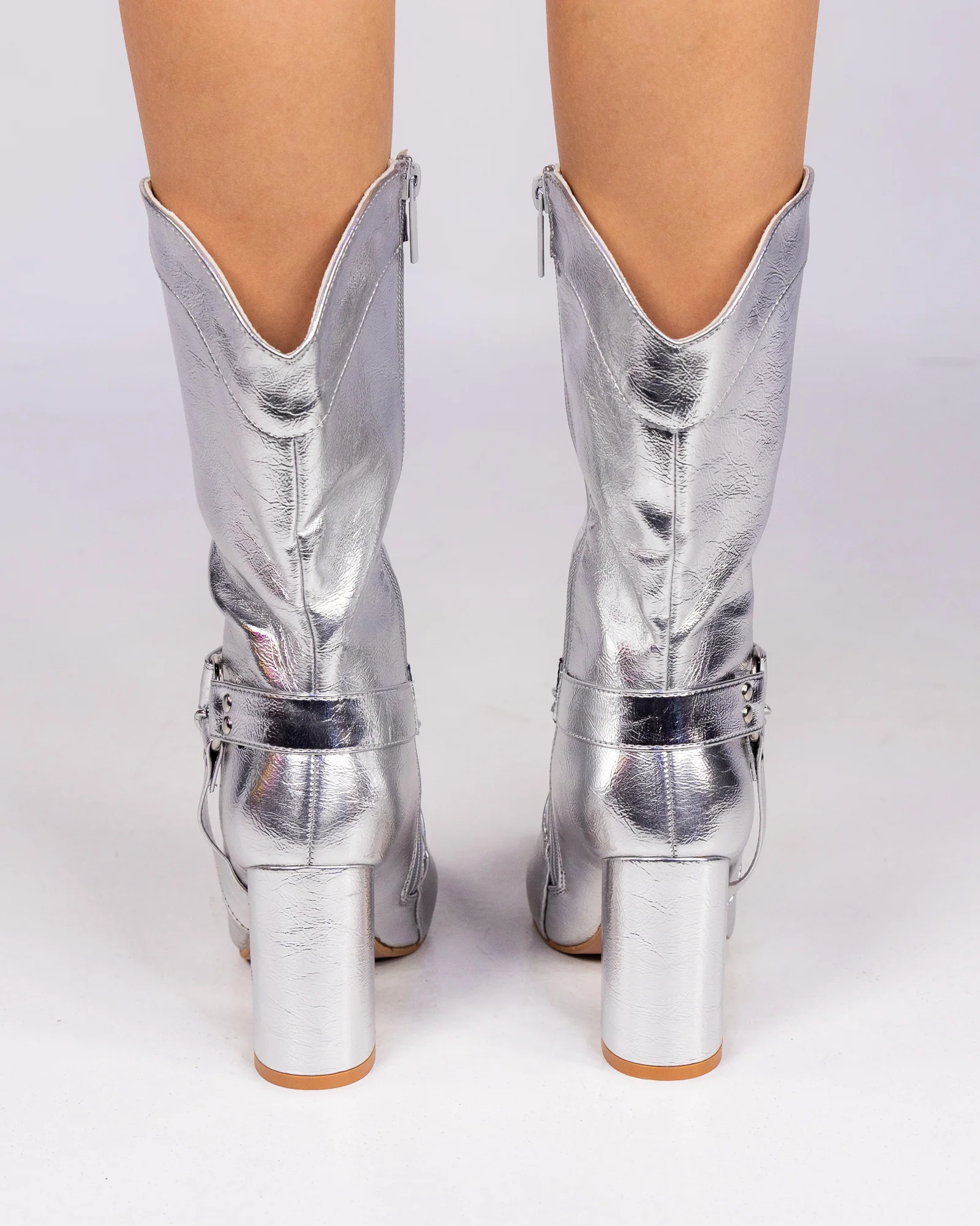 Silver Western Deco Women's Cowboy Boots - Image 3