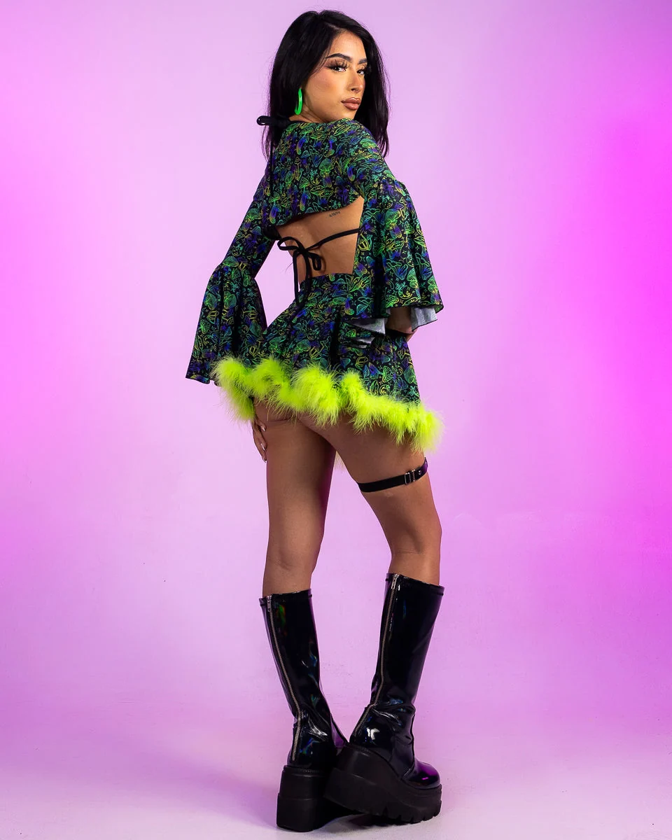 Sonic Shroom Bell Sleeve Shrug - Image 4