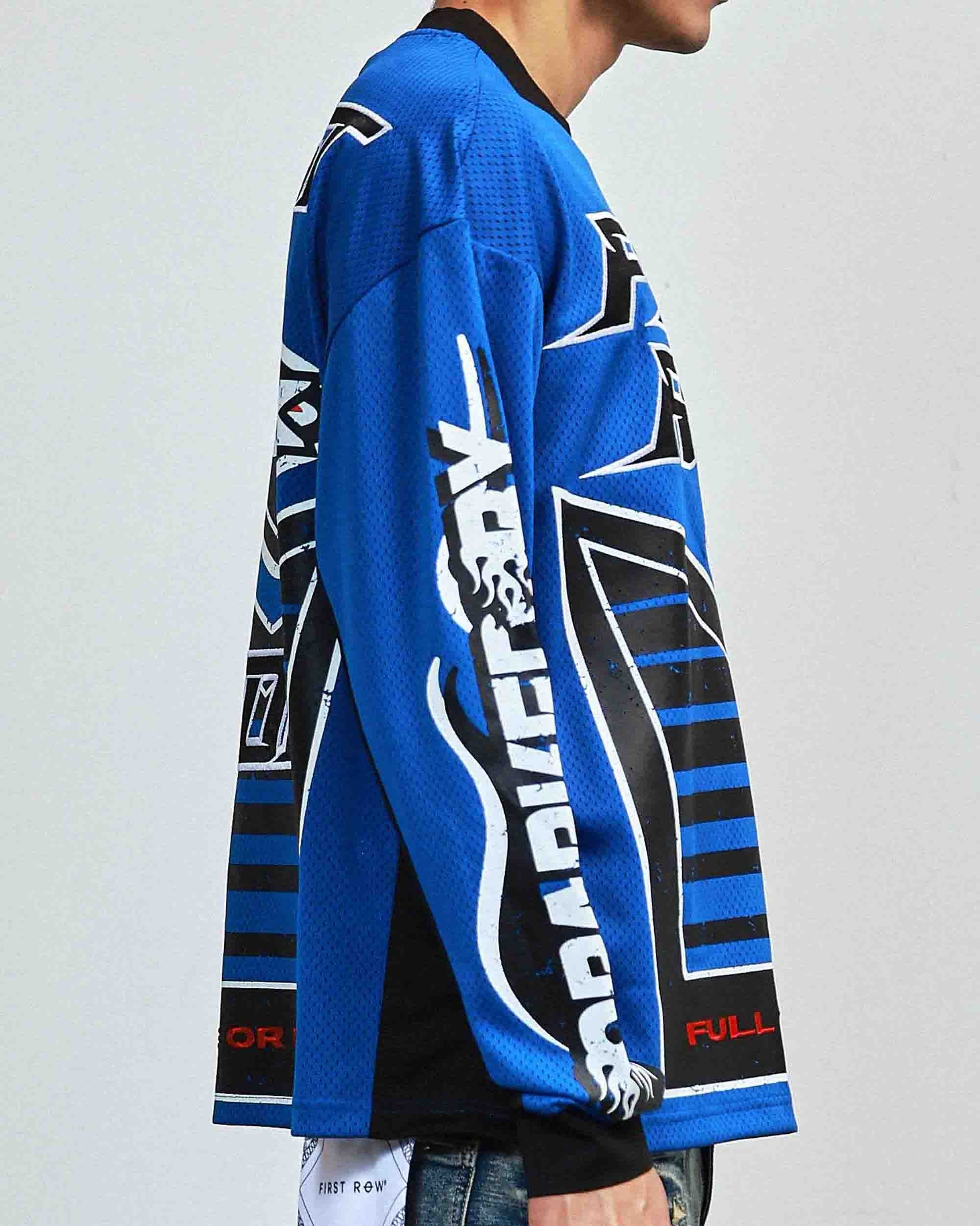 Sparked By Adrenaline Men's Blue Moto Jersey - Image 10