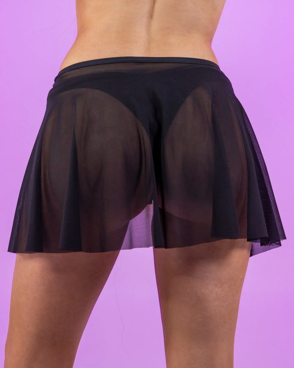Spin Me Round Mesh Tie Skirt - Image 4