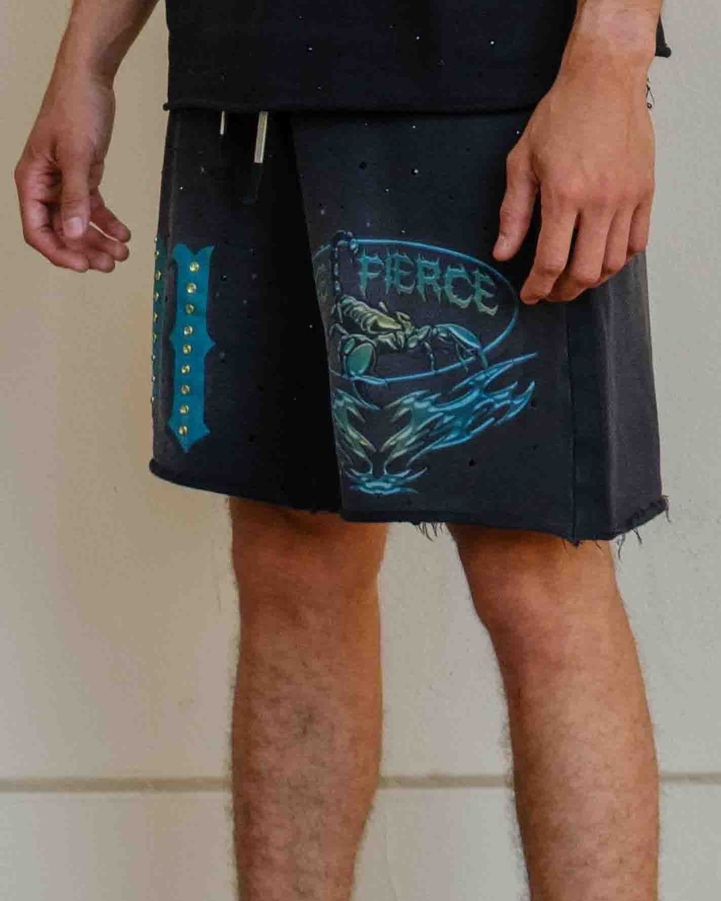 Strike Hard Scorpion Men's Black Shorts - Image 10
