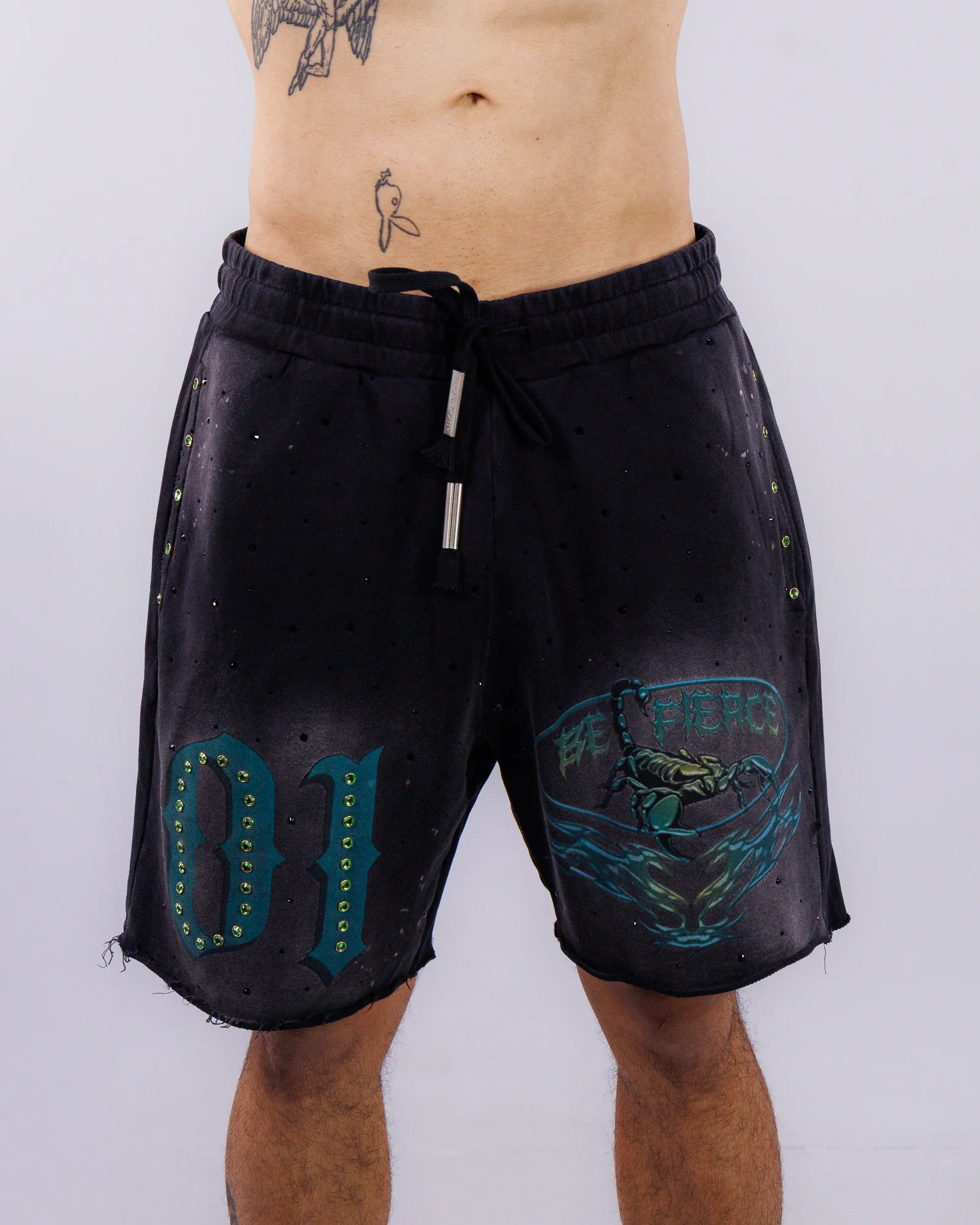 Strike Hard Scorpion Men's Black Shorts - Image 3