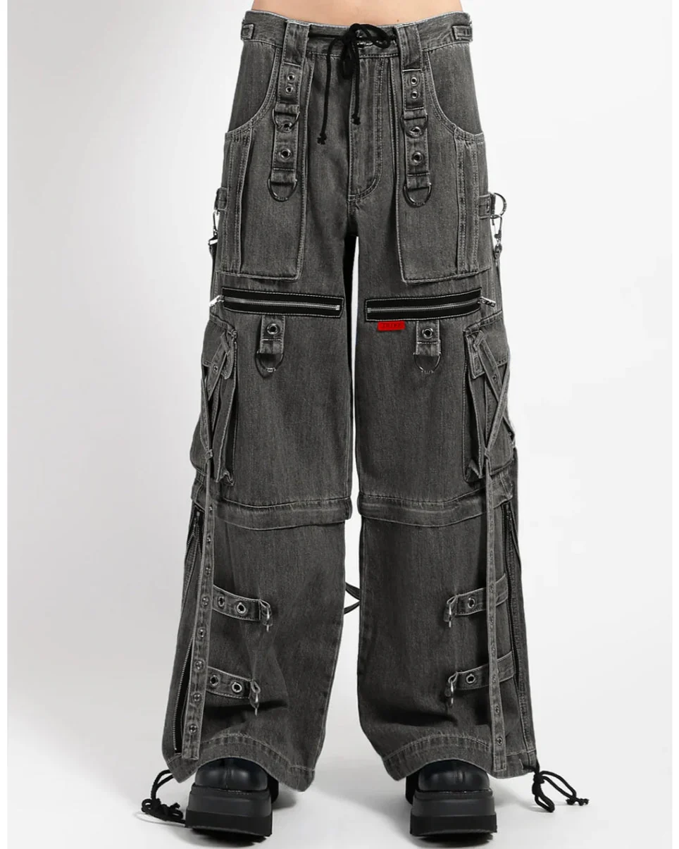 Tripp NYC Zip-Off Black Denim X-Strap Pants - Image 12