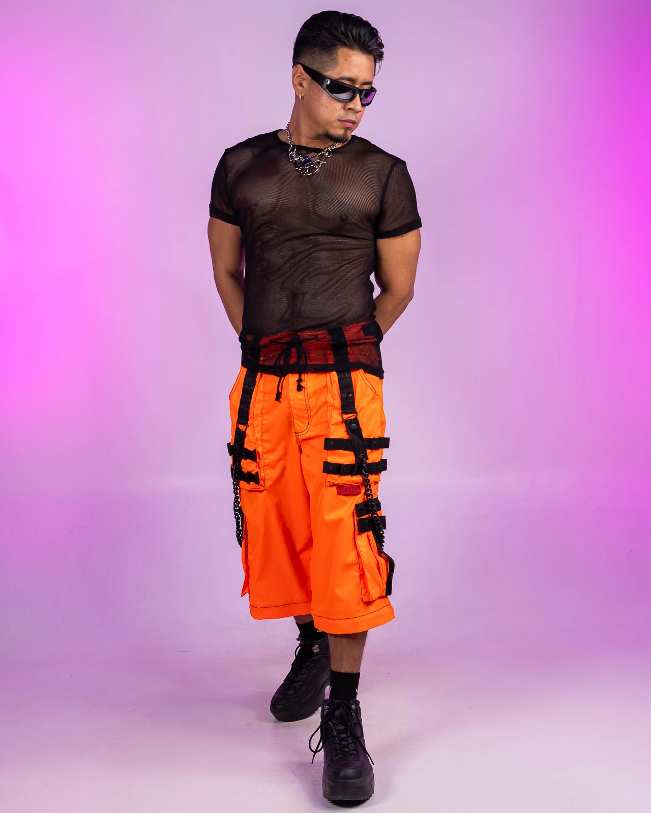 Tripp NYC Zip-Off Orange Space Out Pants - Image 7