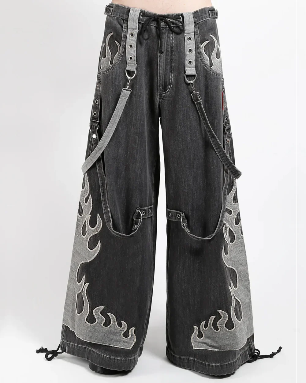 Tripp NYC Super Flame Black Denim Unisex Pant - Image 7