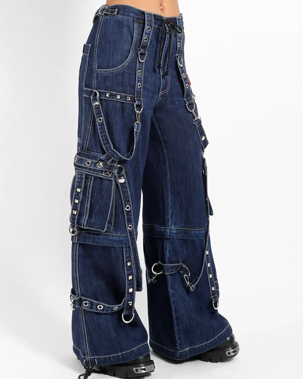 Tripp NYC Zip-Off Indigo Denim Strap Unisex Pant - Image 10