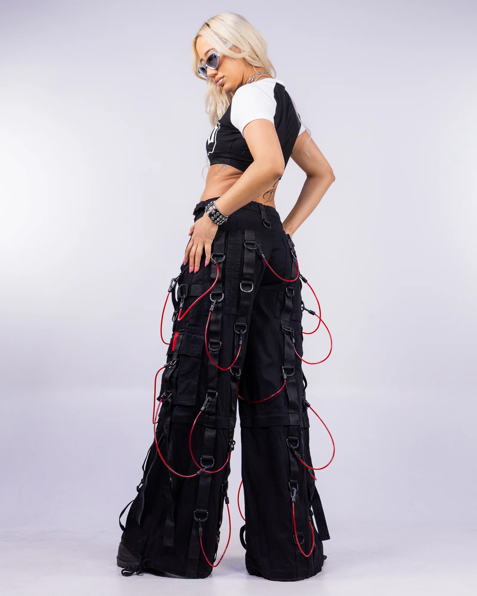 Tripp NYC Zip-Off Transfusion Black Unisex Pant - Image 4