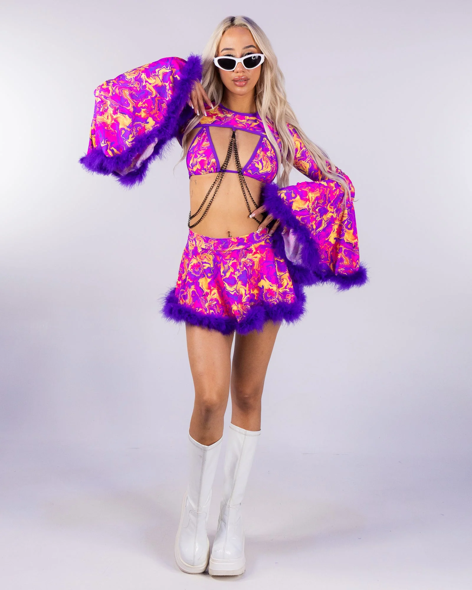 Ultraviolet Vision Women's Skater Skirt - Image 3