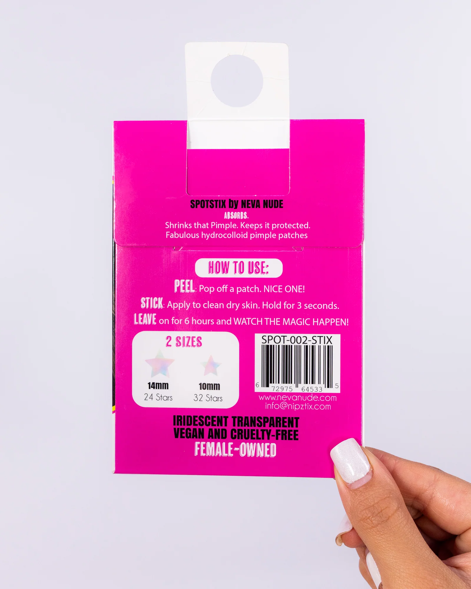 Unicorn Wishes Unisex Hydrocolloid Acne Iridescent Star Pimple Stickers - Image 3