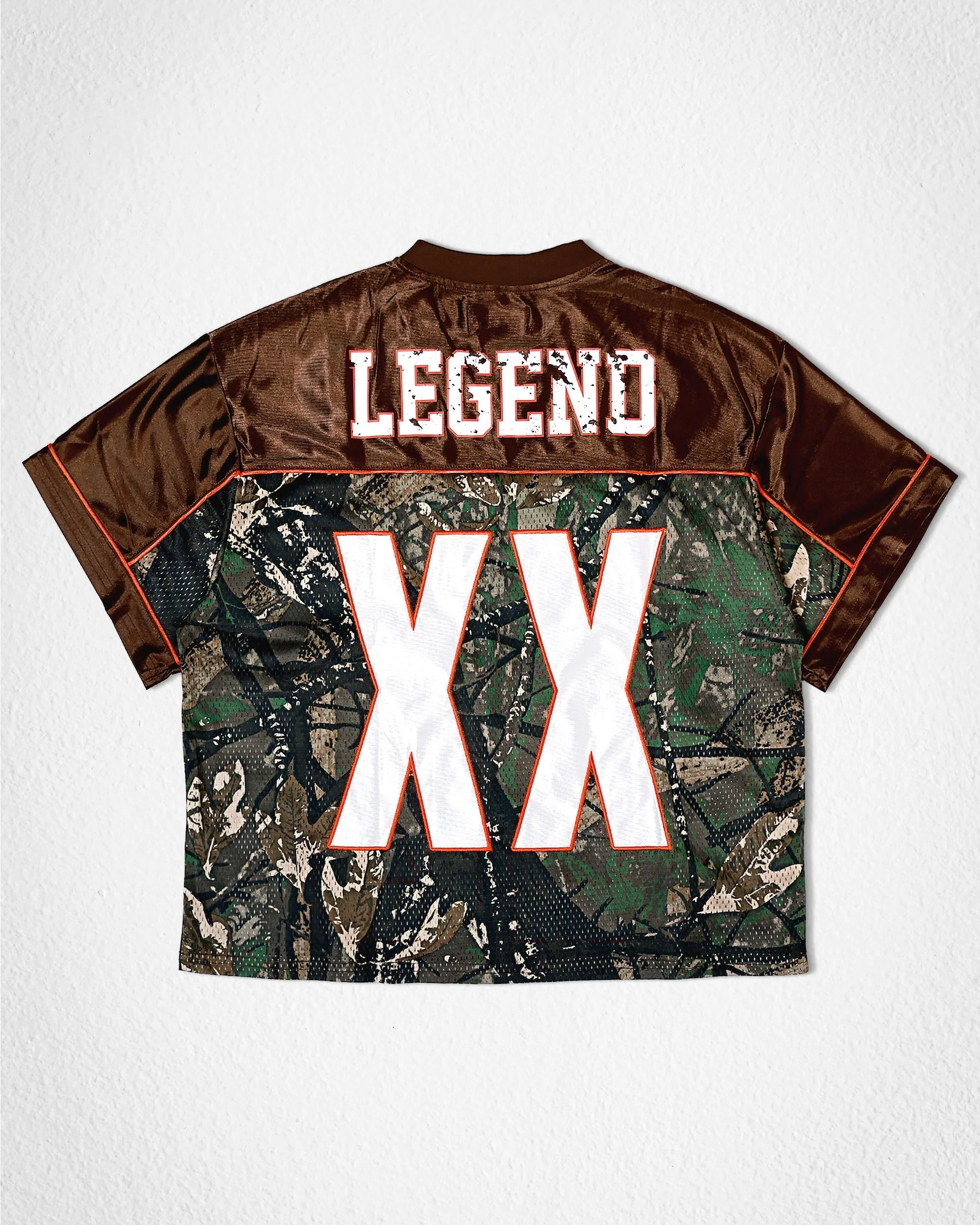 World Wide Legend Men's Brown Camo Football Jersey - Image 9